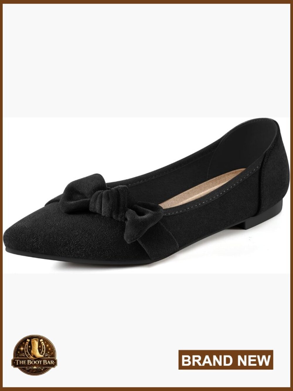 Memory Foam Flats with Slip-Resistant Sole for Office Comfort